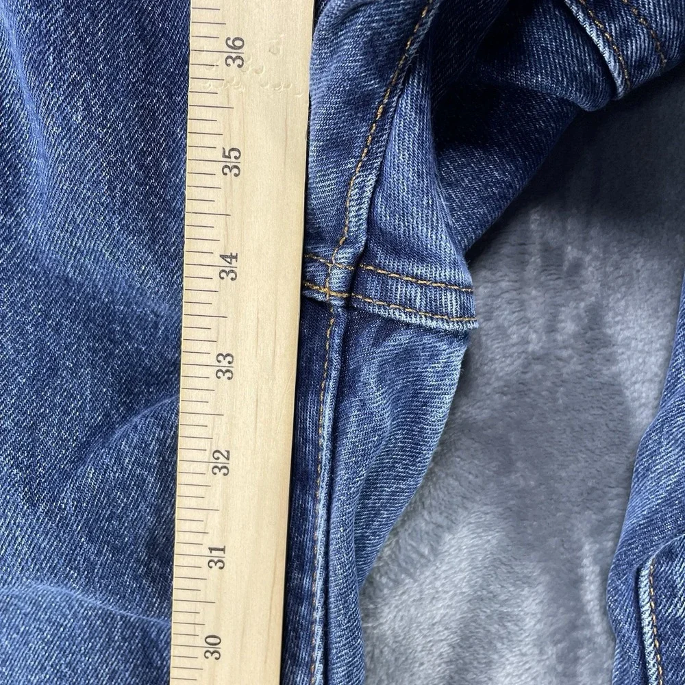 Levis 517 Bootcut Denim Jeans Distressed 33x34 Mens Blue Western Cowboy Rodeo